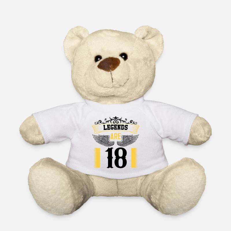 Legenden sind 18 Jahre alt, Geburtstag 18 - Teddy - Weiß