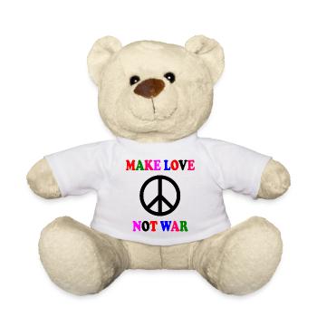 Make love not war - Teddy Bear - white - Front