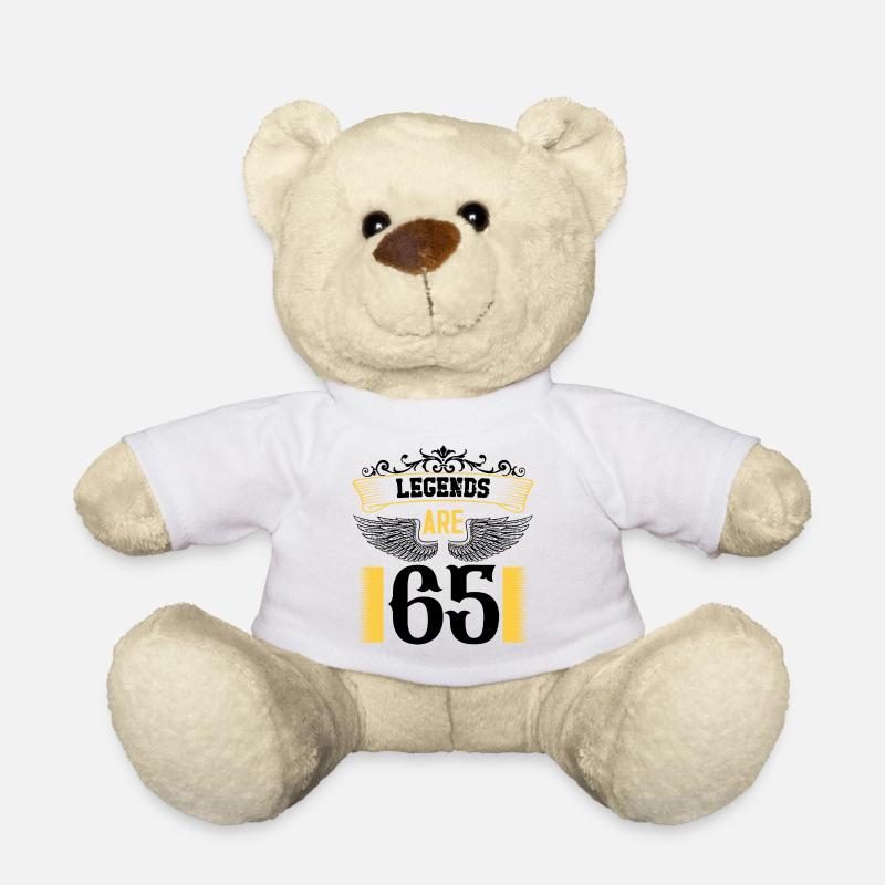 Legends are 65 years old, birthday 65 - Teddy Bear - white