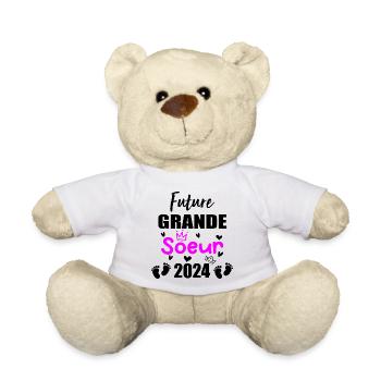 Future Grande Soeur 2024 bientôt Grande Soeur - Nounours - blanc - Devant