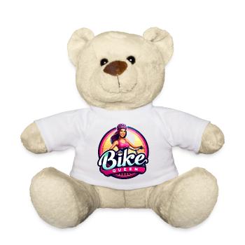Bike Queen Empowerment Design - Teddy Bear - white - Front