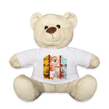 Modernes Kunstdesign - Teddy - Weiß - Vorne