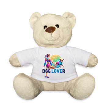 Vibrant Dog Lover Fitness Design - Teddy Bear - white - Front