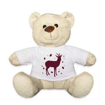 Hirsch - Wald Natur Tierschutz - Teddy - Weiß - Vorne