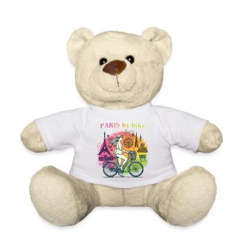 Paris by Bike Rainbow City Ride - Teddy Bear - white - Front