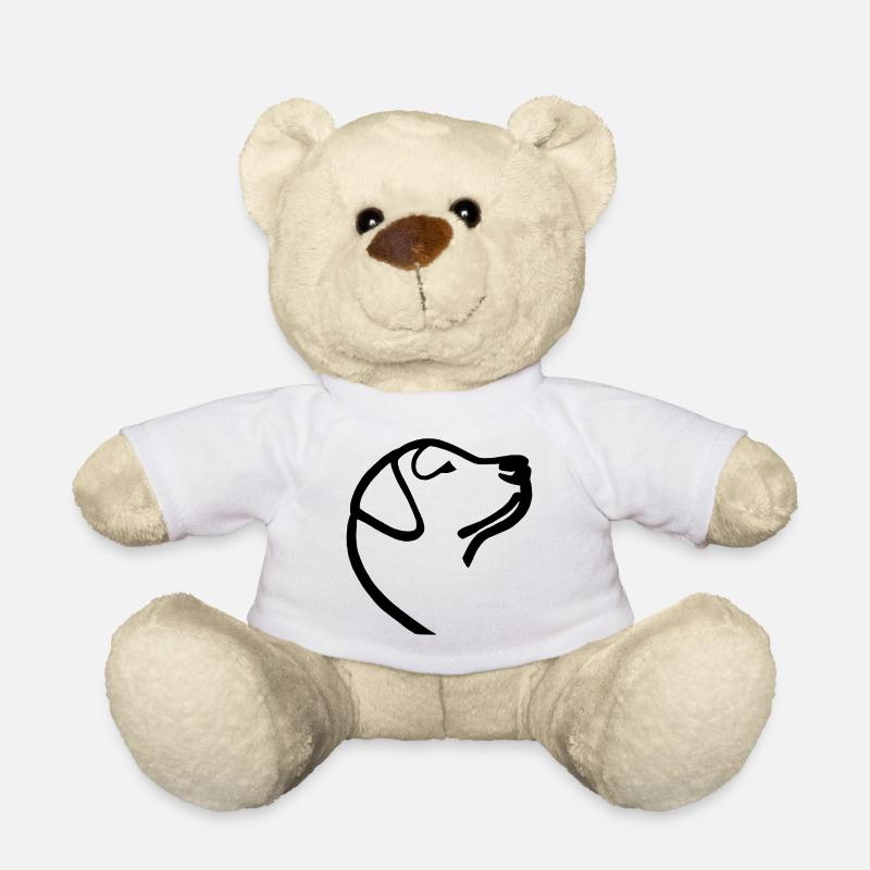Skizze des schwarzen Labradors - Teddy - Weiß