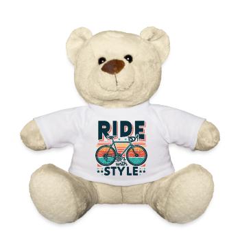 Roulez avec style : design de vélo - Nounours - blanc - Devant