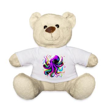 Pieuvre - Nounours - blanc - Devant
