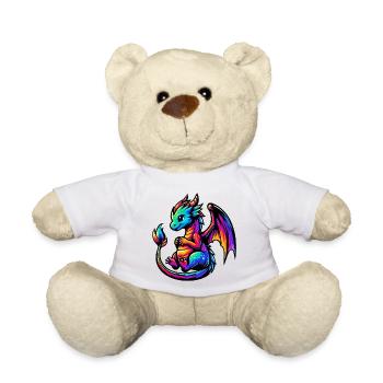 Baby-Drache - Teddy - Weiß - Vorne