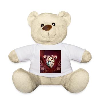 Wonderful noble heart. - Teddy Bear - white - Front