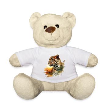 Leopard, Big Cat, Nature, Wilderness, Africa, Safari - Teddy Bear - white - Front
