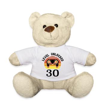 Level 30 unlocked 30 Birthday 30 years old - Teddy Bear - white - Front