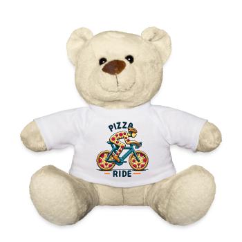 Pizza Lover Vélo Design - Nounours - blanc - Devant