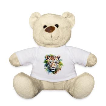 Leopard, Big Cat, Nature, Wilderness, Africa, Safari - Teddy Bear - white - Front