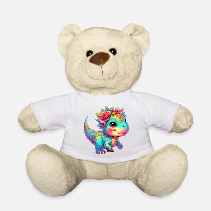 Dinosaure - Nounours - blanc
