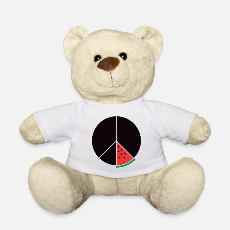 Gaza Peace - Teddy Bear - white