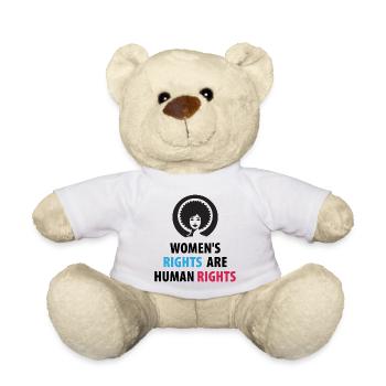 Women's Right Are Human Rights - Teddy Bear - white - Front