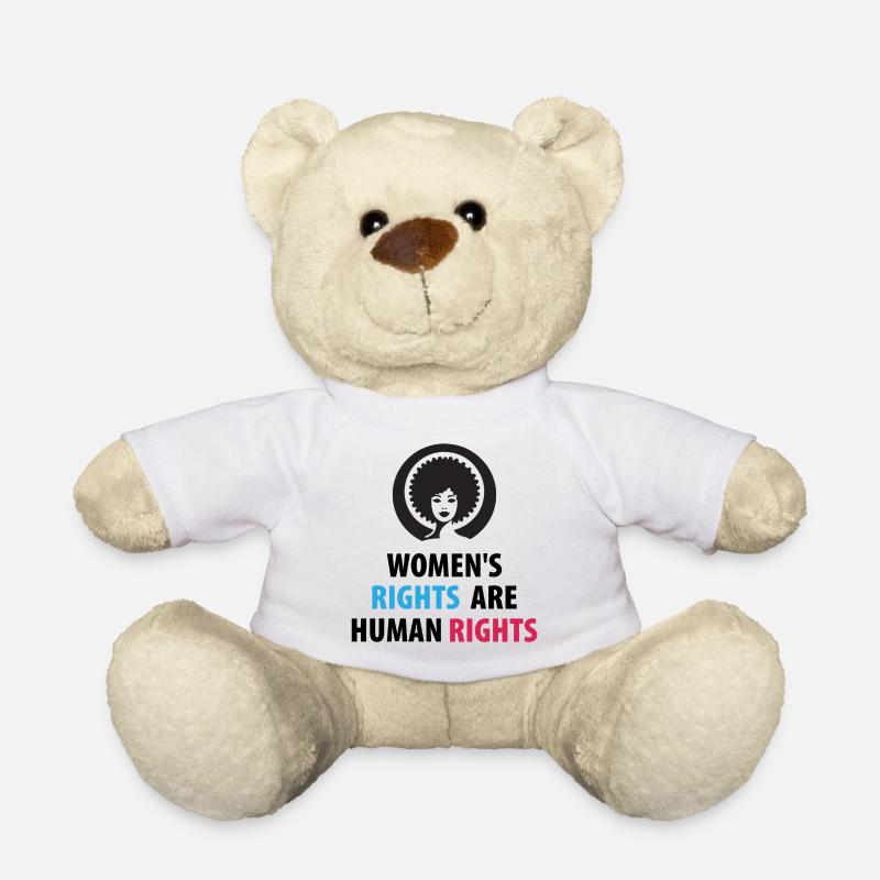 Frauenrechte sind Menschenrechte - Teddy - Weiß