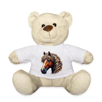 Horse - Teddy Bear - white - Front