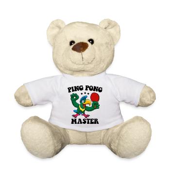 Ping Pong Master Tischtennisschläger Tabletennis - Teddy - Weiß - Vorne