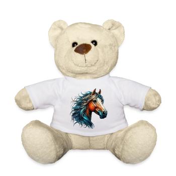 Pferd - Teddy - Weiß - Vorne