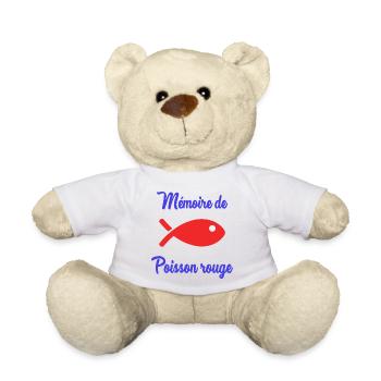 FISH. APRIL FOOL. HUMOR - Teddy Bear - white - Front