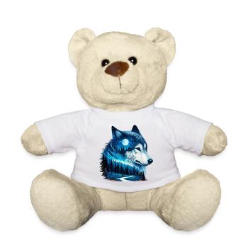 Loup - Nounours - blanc - Devant