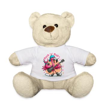 Rock ́n ́ Roll - Flamingo - Teddy Bear - white - Front