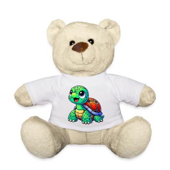 Turtle - Teddy Bear - white - Front