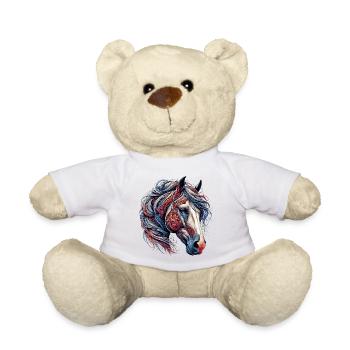 Pferd - Teddy - Weiß - Vorne