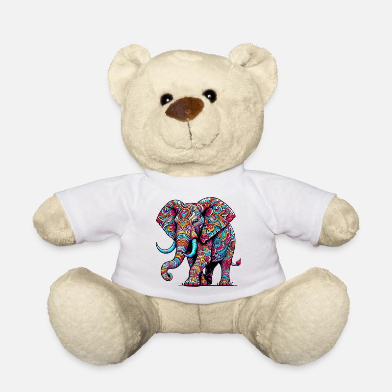 Elefant - Teddy - Weiß