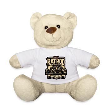 Chemise Ratsking Ratlook – Style rustique personnalisé - Nounours - blanc - Devant