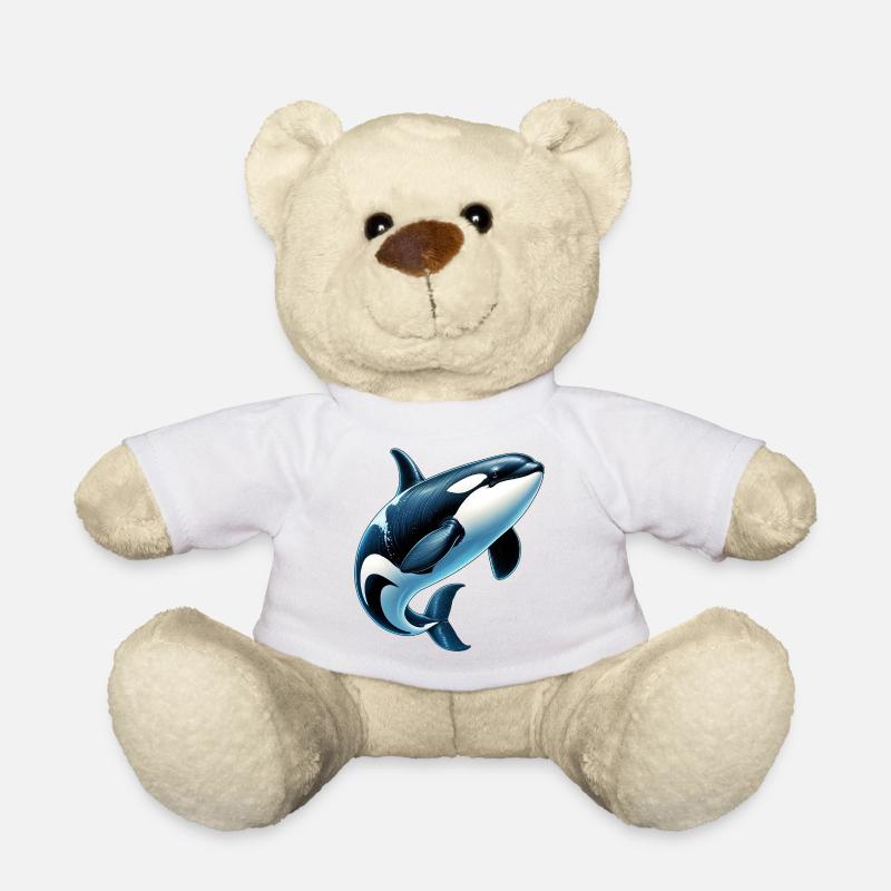 Killer whale - Teddy Bear - white