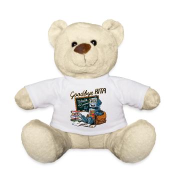 Einschulung Roboter erster Schultag - Teddy - Weiß - Vorne