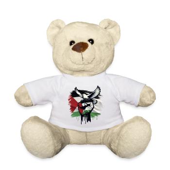 Palestina Friedenstaube Rafah Gaza - Teddy - Weiß - Vorne