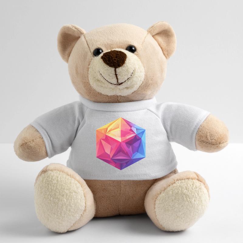 Cube Géométrique D20 – Design RPG coloré Nounours