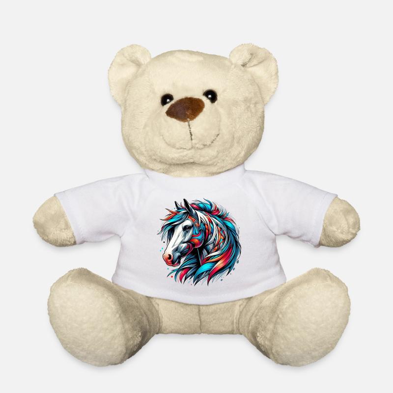 Pferd - Teddy - Weiß