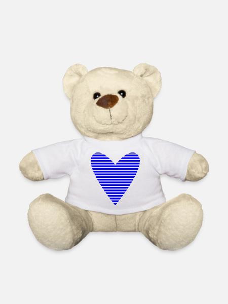 CŒUR. PAPA. MAMAN. EVJF. BEBE. ENFANT. COEUR. FÊTE - Nounours - blanc