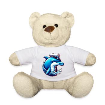 Delfin-Seemann - Teddy - Weiß - Vorne