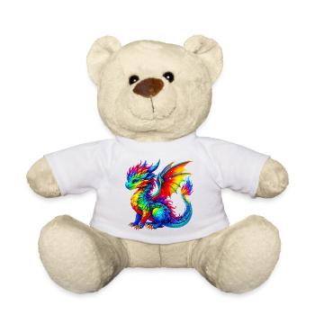 Dragon - Teddy Bear - white - Front