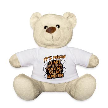 Trading meine Passion cooles Trading Design - Teddy - Weiß - Vorne