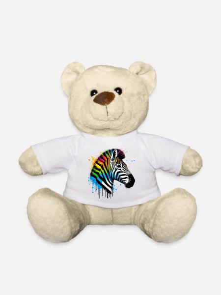 Zebra - Teddy - Weiß