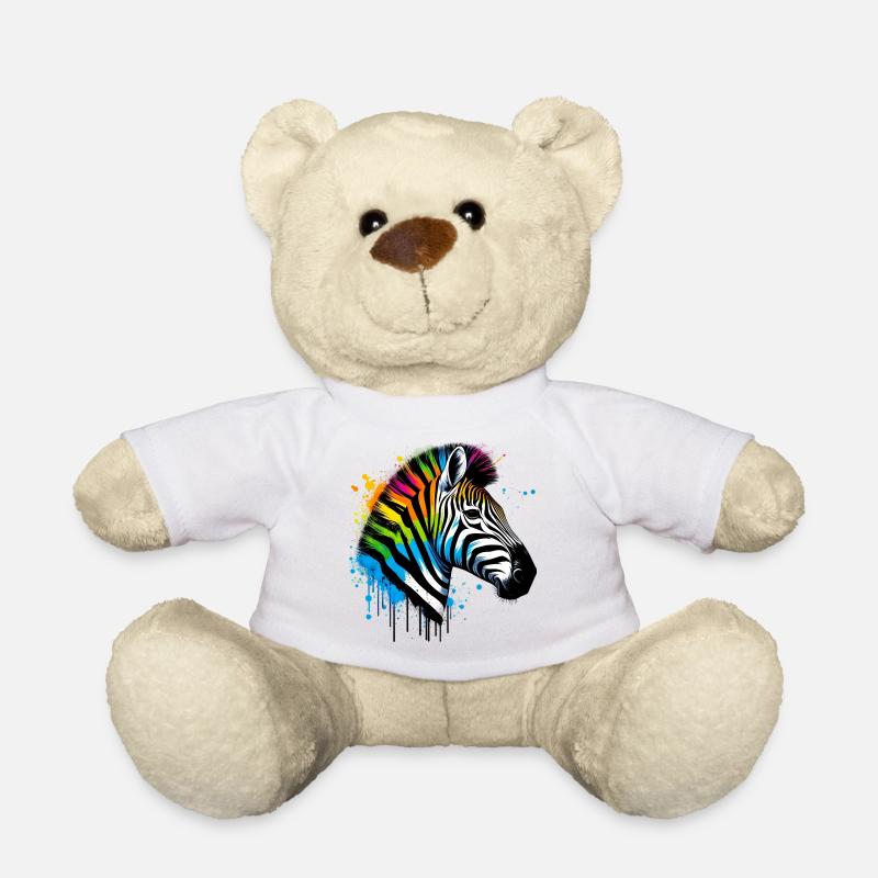 Zebra - Teddy - Weiß