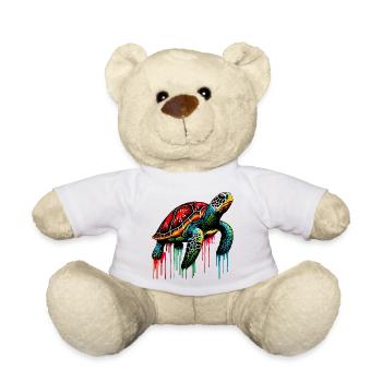 Turtle - Teddy Bear - white - Front