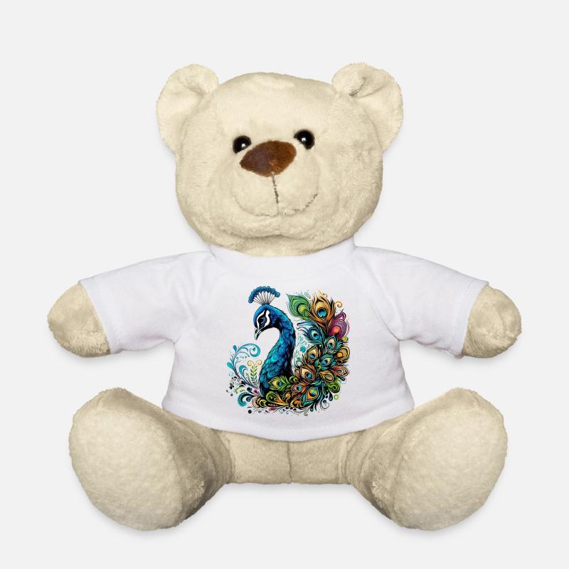 Paon - Nounours - blanc