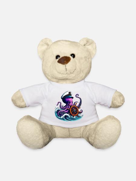 Krake - Teddy - Weiß
