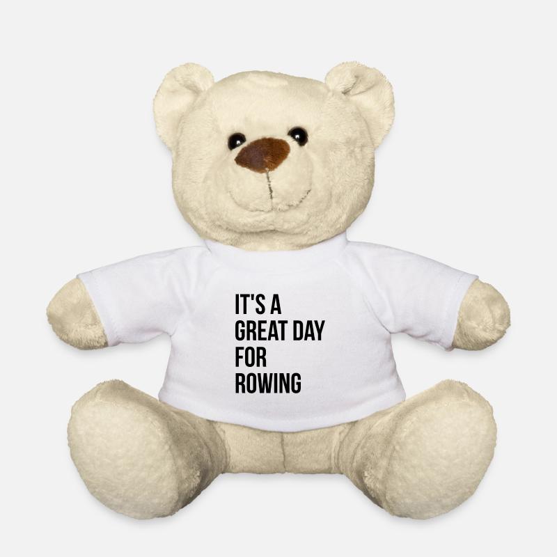 Rowing - Teddy Bear - white