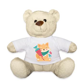 Shiba Inu avec entraînement au cône d’école - Nounours - blanc - Devant