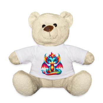 Dragon - Teddy Bear - white - Front