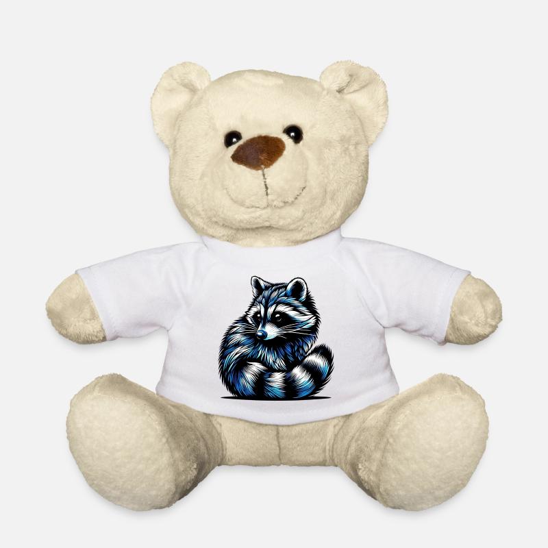Waschbär - Teddy - Weiß